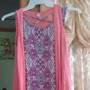 Girls Summer Dress with detachable Shaw